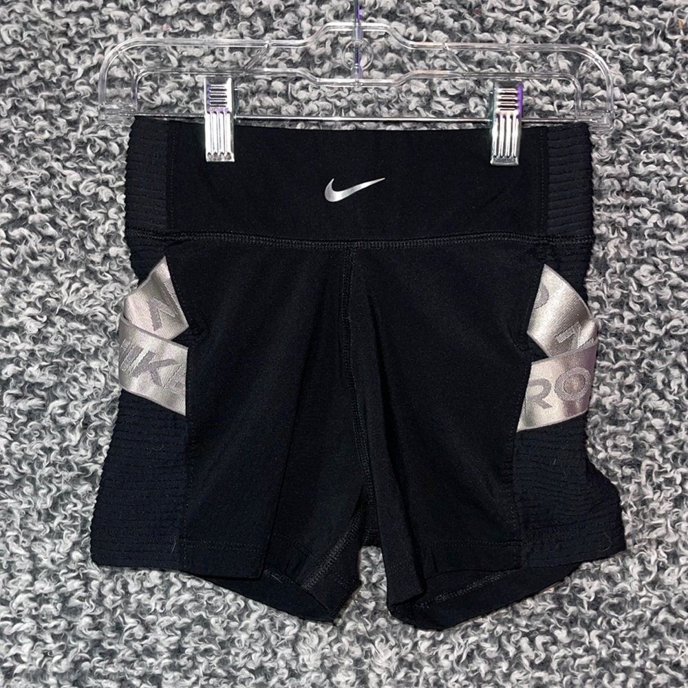 Nike black cross strap spandex, size xs
